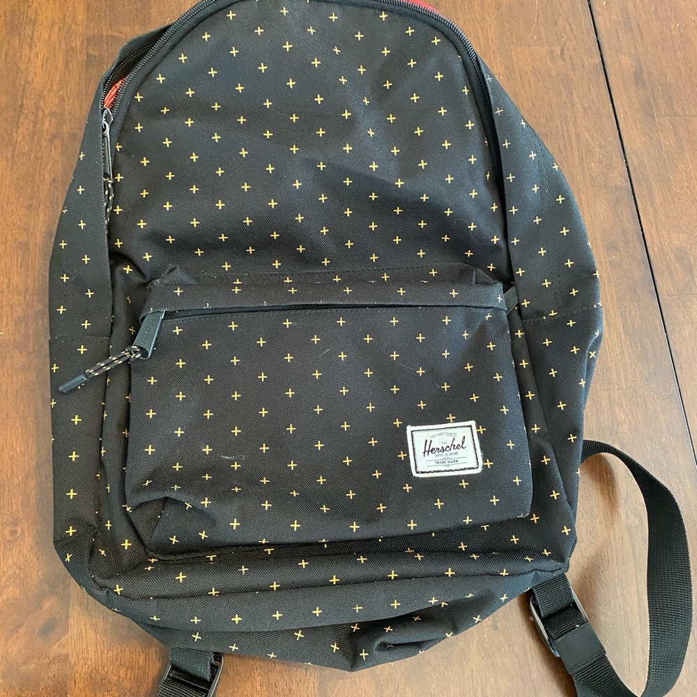 Herschel Supply Company Black and Gold Backpack Classic Design